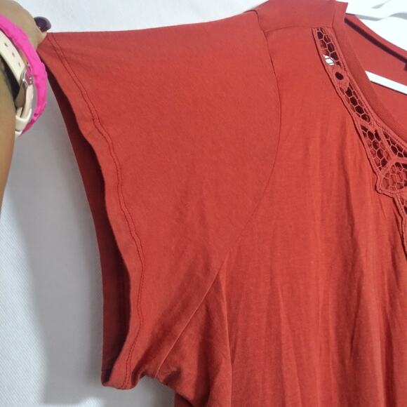 Torrid Super Soft Hot Sauce Crochet Tee Short Sleeve Size 5X - Picture 4 of 8